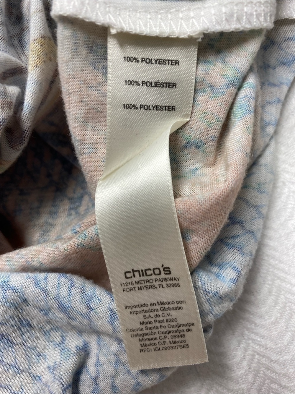 Chico's Boho Floral Peasant Blouse Festival Flowy Feminine Chic Size 16-18 (4) - Picture 10 of 11